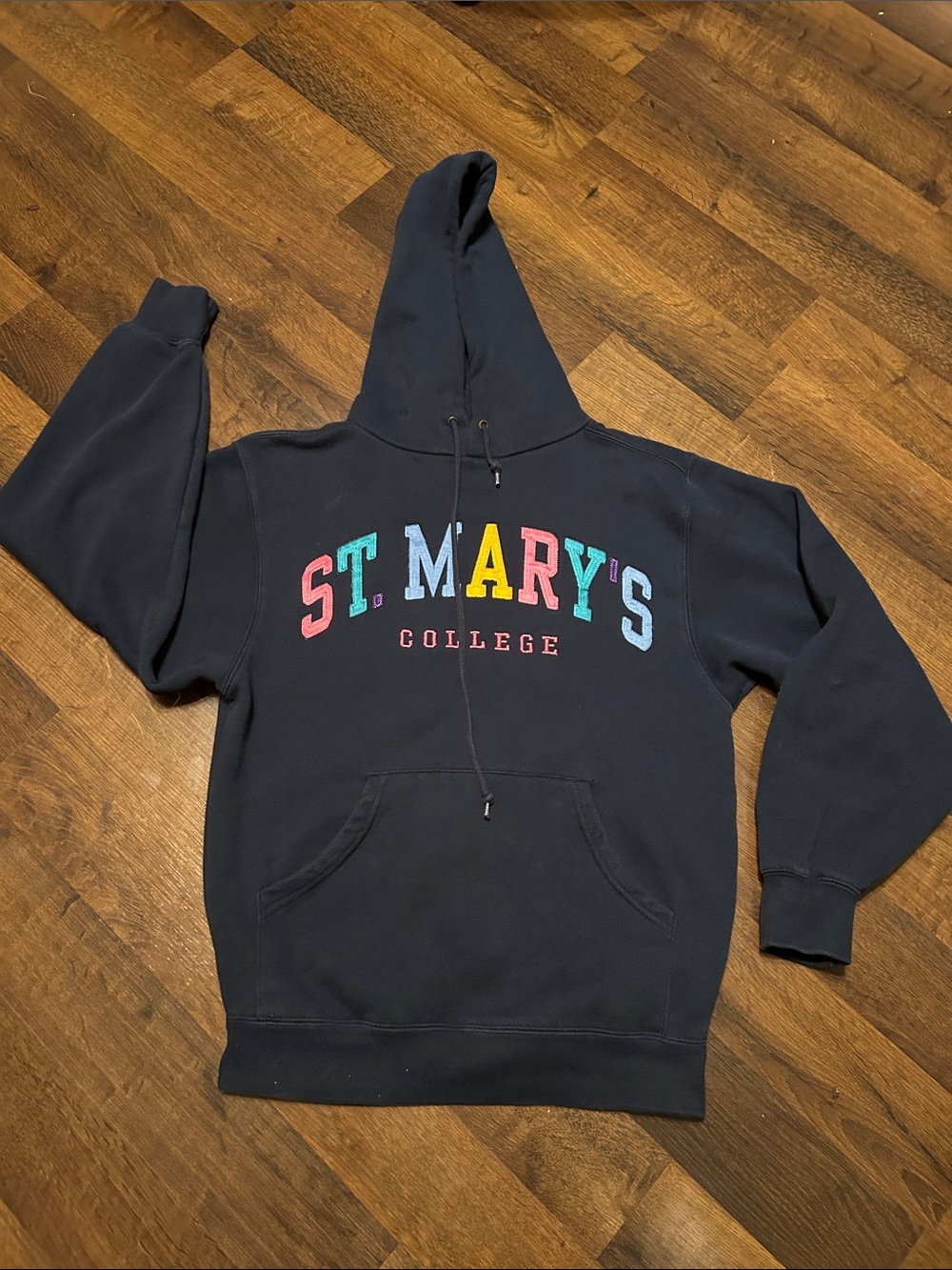 Jansport Black Hoodie with Multicolor 'ST. MARY'S' Lettering